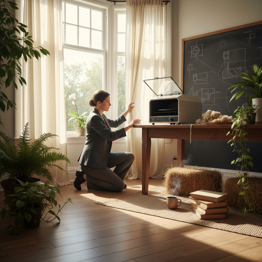 Solutions naturelles et risques pour chauffer une maison sans chauffage
